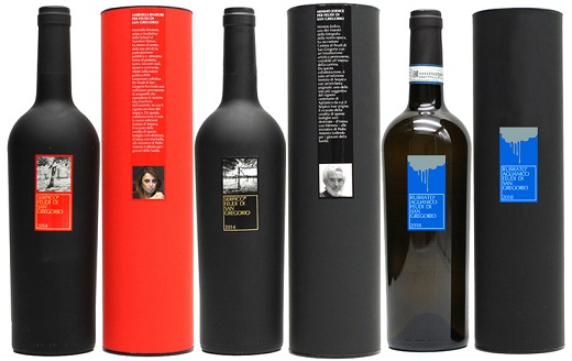 Etichette d´Artista limitierte Künstlerdedition Serpico und Rubrato, 3 x 0,75 l Feudi di San Gregorio