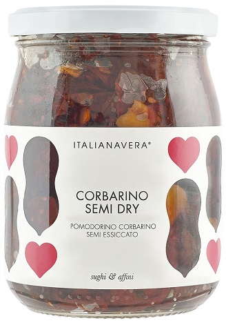 Corbadry Pomodorino Corbarino semi essicato halbgetrocknete Corbarino-Tomaten, 520 g Italianavera