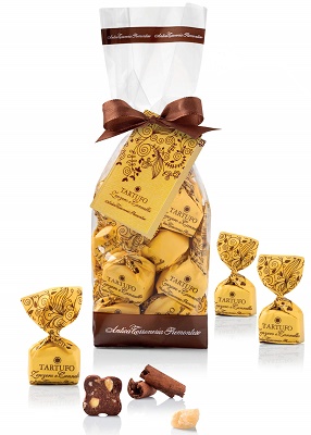 Trüffel-Pralinen mit Ingwer und Zimt Tartufi Zenzero e Canella 100 g lose Antica Torroneria Piemontese