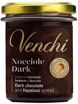 Crema alle Nocciole e Cacao fondente Zartbitterschokoladencreme mit piemonteser Haselnüssen, 200 g Venchi