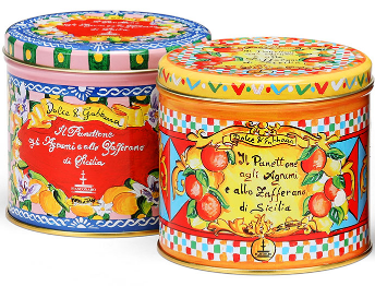 Panettone mit sizilianischen Zitrusfrüchten und Safran, 100 g Fiasconaro  und Dolce & Gabbana