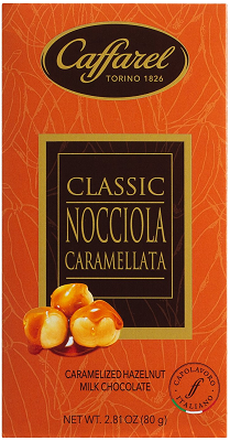 Cioccolata Nocciola Caramellata Vollmilchschokoladentafel mit karamellisierten Haselnüssen, 80 g-Tafel Caffarel