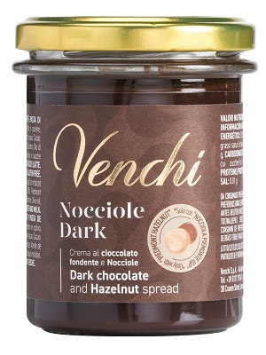 Crema alle Nocciole e Cacao fondente Zartbitterschokoladencreme mit piemonteser Haselnüssen, 200 g Venchi Crema alle Nocciole e Cacao fondente Zartbitterschokoladencreme mit piemonteser Haselnüssen, 200 g Venchi