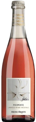 Phermento Lambrusco di Sorbara secco frizzante DOC 2021 (in der Flasche fermentiert), 0,75 l Medici Ermete