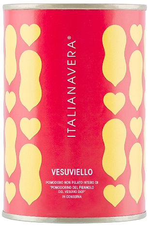 Vesuviello con Pomodorino del Piennolo del Vesuvio DOP Piennolo-Tomaten ganz und ungeschält, 400 g Italianavera 