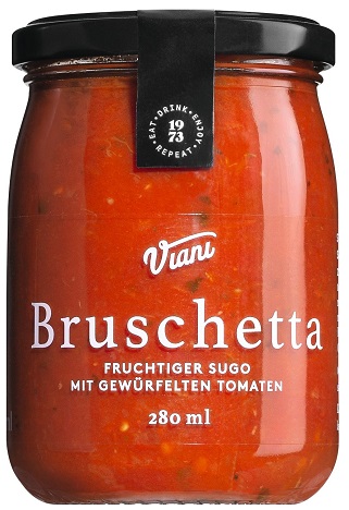 Bruschetta Sugo mit Tomatenwürfeln, 314 g Viani Alimentari