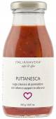 Puttanesca Tomatensauce mit Oliven und Kapern, 250 g Italianavera 