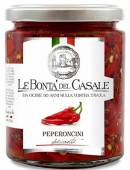 Peperoncini piccanti tagliati in Olio, scharfe Paprika in Öl 280 g, Le Bontà del Casale