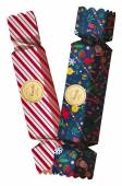 Christmas Crackers zwei Knallbonbons im Design Andrew Bannecker gefüllt mit Schoko-Kometen, 2 x 37 g Venchi 