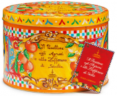 Panettone mit sizilianischen Zitrusfrüchten und Safran, 1 kg Fiasconaro  und Dolce & Gabbana 